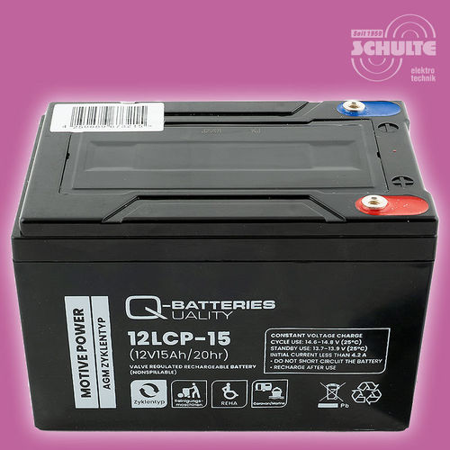 Q-Batteries 12LCP-15 | 12V 15Ah