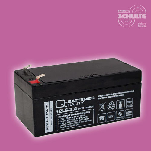 Q-Batteries 12LS-3.4 VdS | 12V 3,4Ah