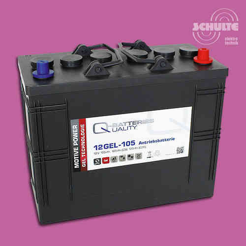 Q-Batteries 12GEL-105 | 12V 105Ah (C5), 120Ah (C20)