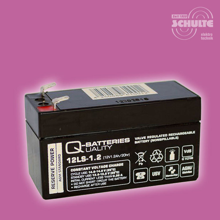 Q-Batteries 12LS-1.2 VdS | 12V 1,2Ah